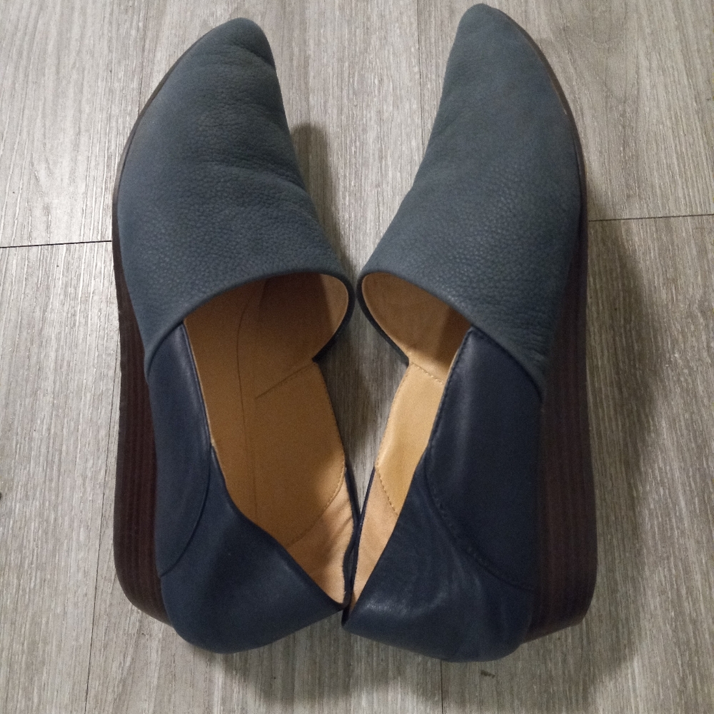 Clarks leather mule